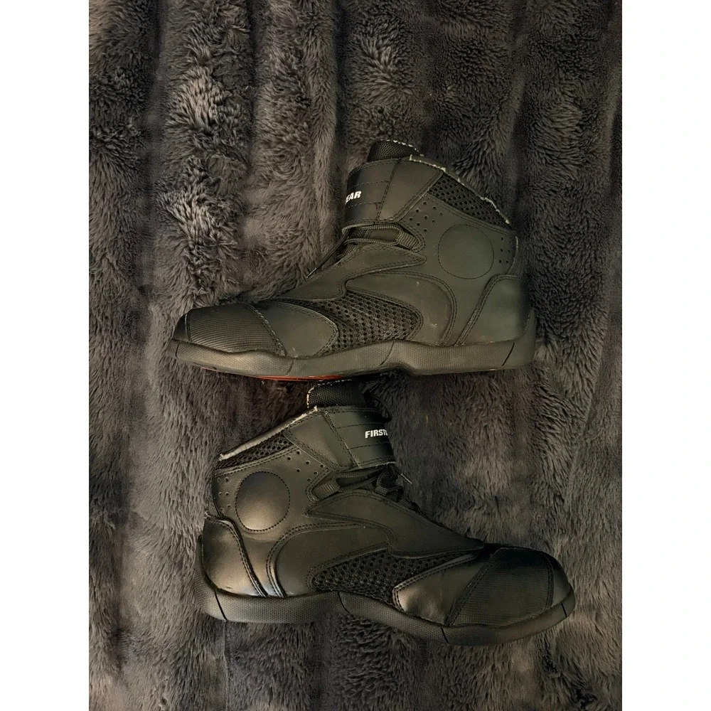 Firstgear Motorcycle Riding Boots Size 10 Black Biker Sport Touring Tactical